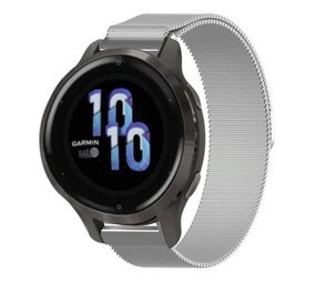 Strap-it Bracelet Milanais Garmin Venu 2s - 40mm - argent