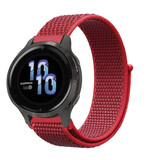 Strap-it Bracelet nylon Garmin Venu 2s - 40mm - rouge