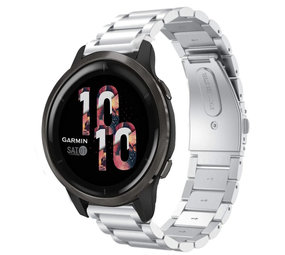 Strap-it Bracelet acier Garmin Venu 2 - 45mm - argent