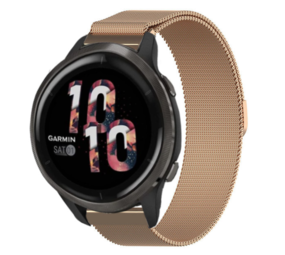 Strap-it Bracelet Milanais Garmin Venu 2 - 45mm - or rose