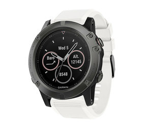 Strap-it Bracelet silicone Garmin Fenix ​​​​5x / 6x (blanc)