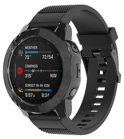 Strap-it Strap-it Coque de protection Garmin Fenix 6s TPU (noir) Strap-it Strap-it Coque de protection Garmin Fenix 6s TPU (noir)