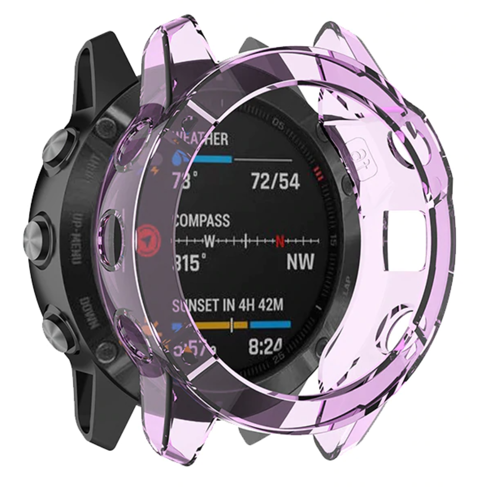 Strap-it Strap-it Coque de protection Garmin Fenix ​​​​6s TPU (violet)
