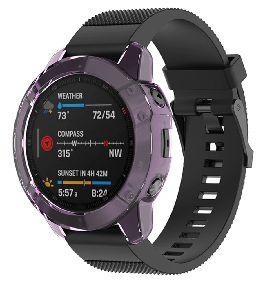 Strap-it Strap-it Coque de protection Garmin Fenix ​​​​6s TPU (violet)