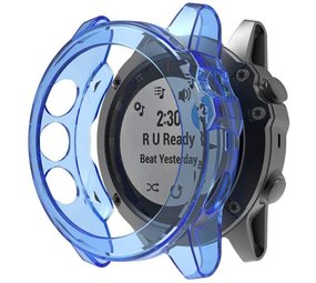 Strap-it Coque de protection Garmin Fenix ​​​​5x TPU (bleu)