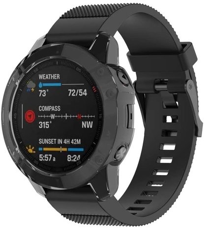 Strap-it Strap-it Coque de protection Garmin Fenix ​​​​6x TPU (noir)