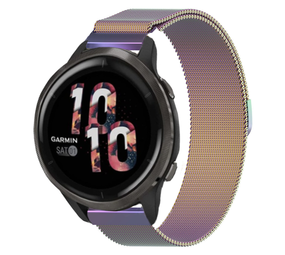 Strap-it Bracelet Milanais Garmin Venu 2 - 45mm - arc-en-ciel