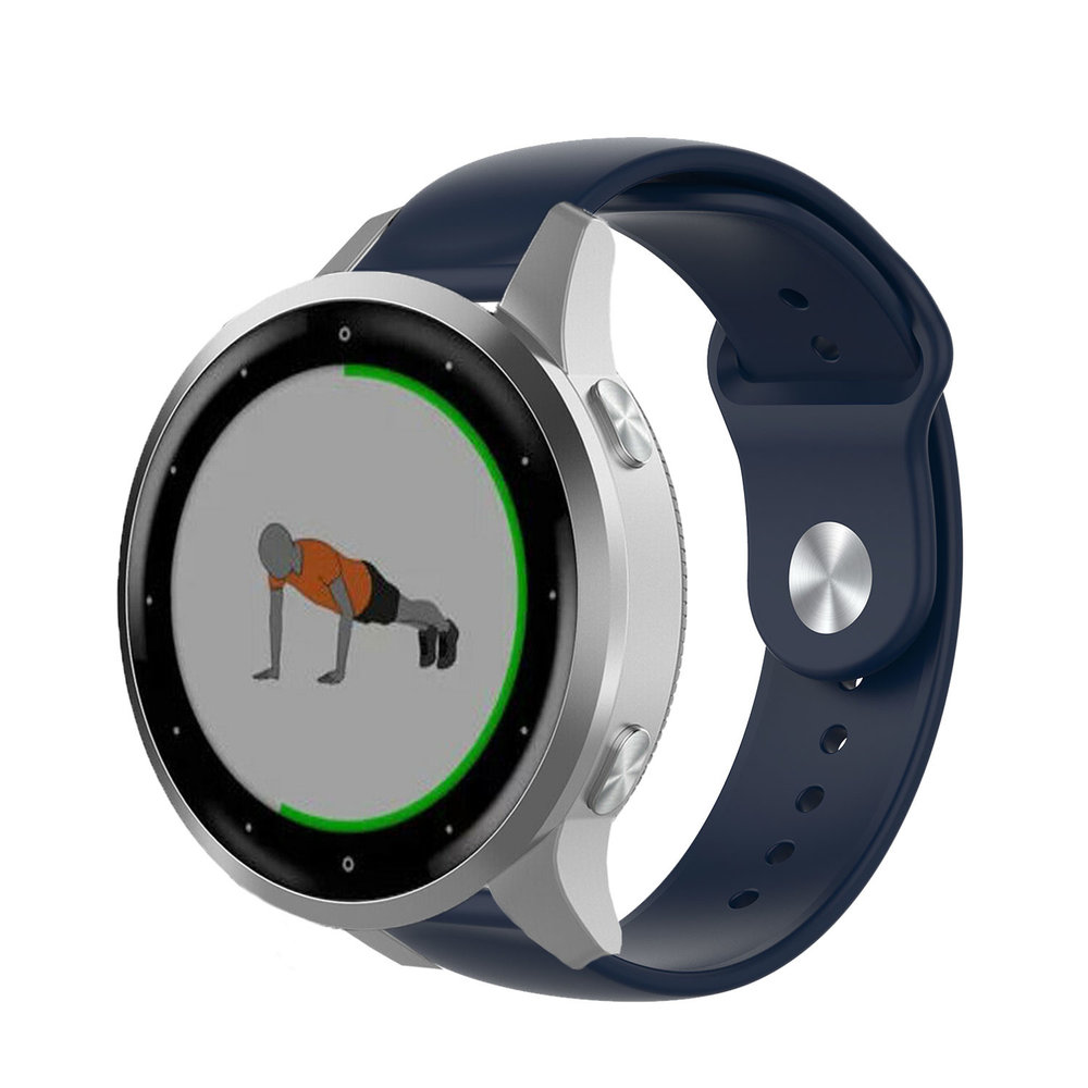 Strap-it Strap-it Bracelet sport Garmin Vivoactive 4s - 40mm - bleu foncé