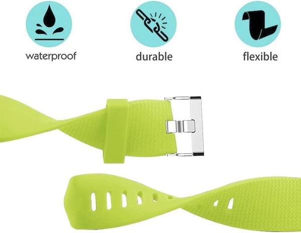Strap-it Strap-it Bracelet silicone Fitbit Charge 2 (vert clair)