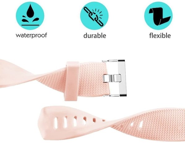 Strap-it Strap-it Bracelet silicone Fitbit Charge 2 (rose)