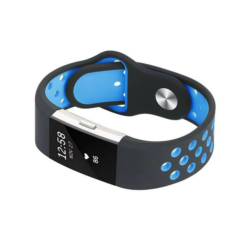 Strap-it Strap-it Bracelet Sport Fitbit Charge 2 (noir / bleu)