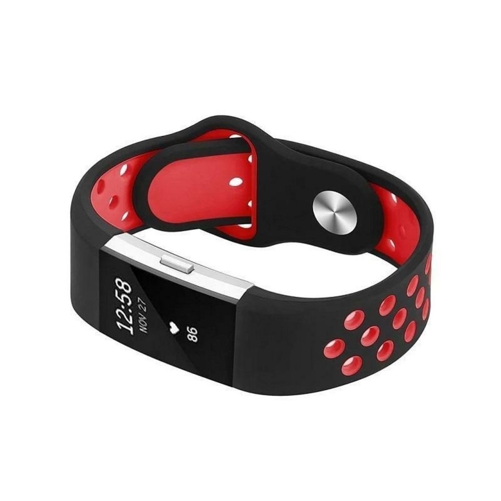 Strap-it Strap-it Bracelet sport Fitbit Charge 2 (noir/rouge) Strap-it Strap-it Bracelet sport Fitbit Charge 2 (noir/rouge)