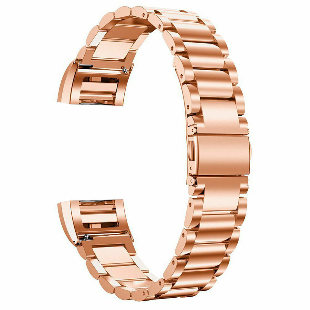 Strap-it Strap-it Bracelet acier Fitbit Charge 2 (or rose)