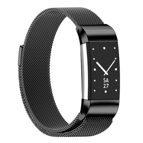 Strap-it Strap-it Bracelet Milanais Fitbit Charge 2 (noir)