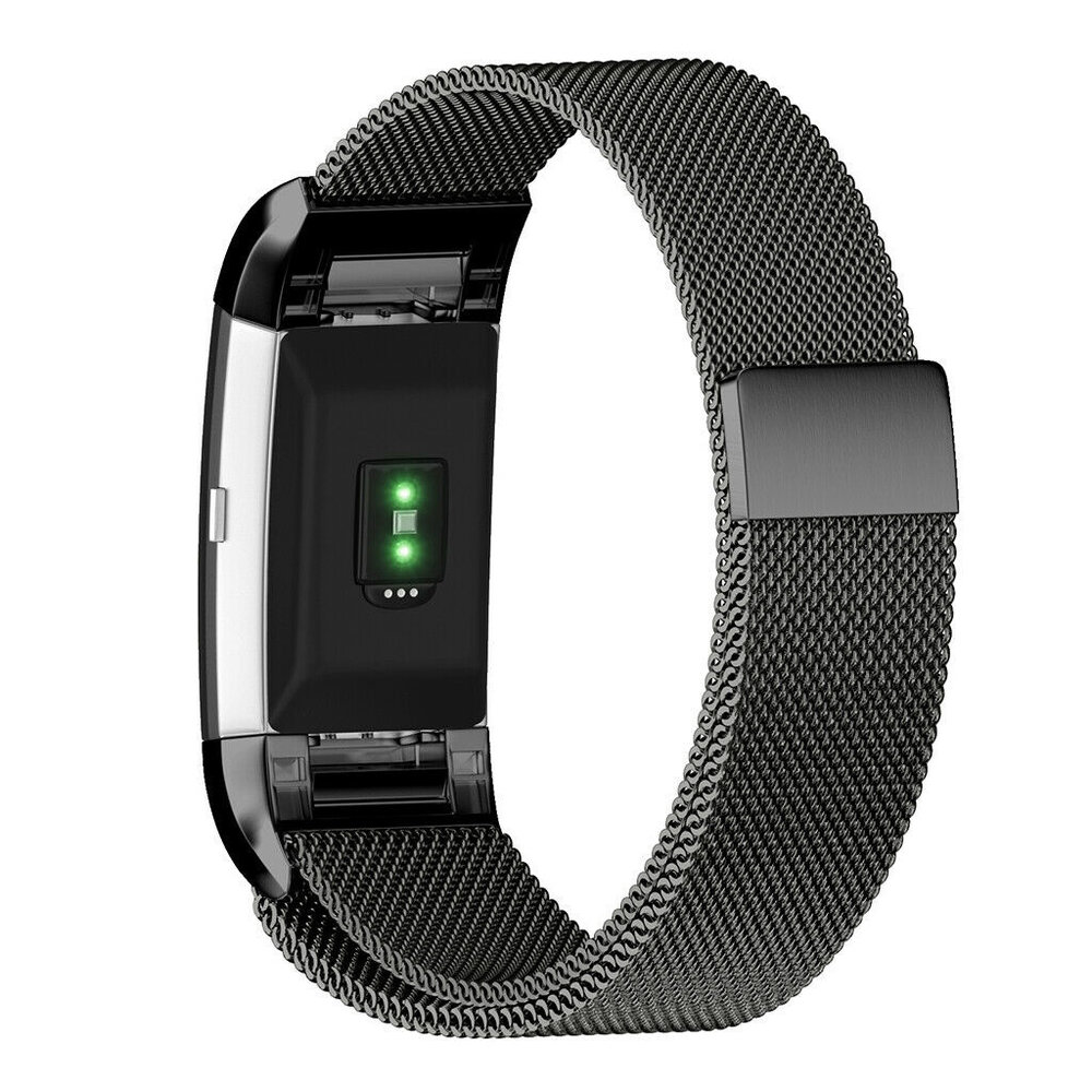 Strap-it Strap-it Bracelet Milanais Fitbit Charge 2 (noir)