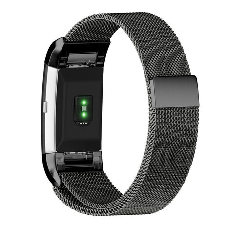 Strap-it Strap-it Bracelet Milanais Fitbit Charge 2 (noir)