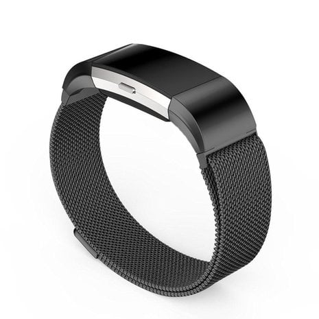 Strap-it Strap-it Bracelet Milanais Fitbit Charge 2 (noir)