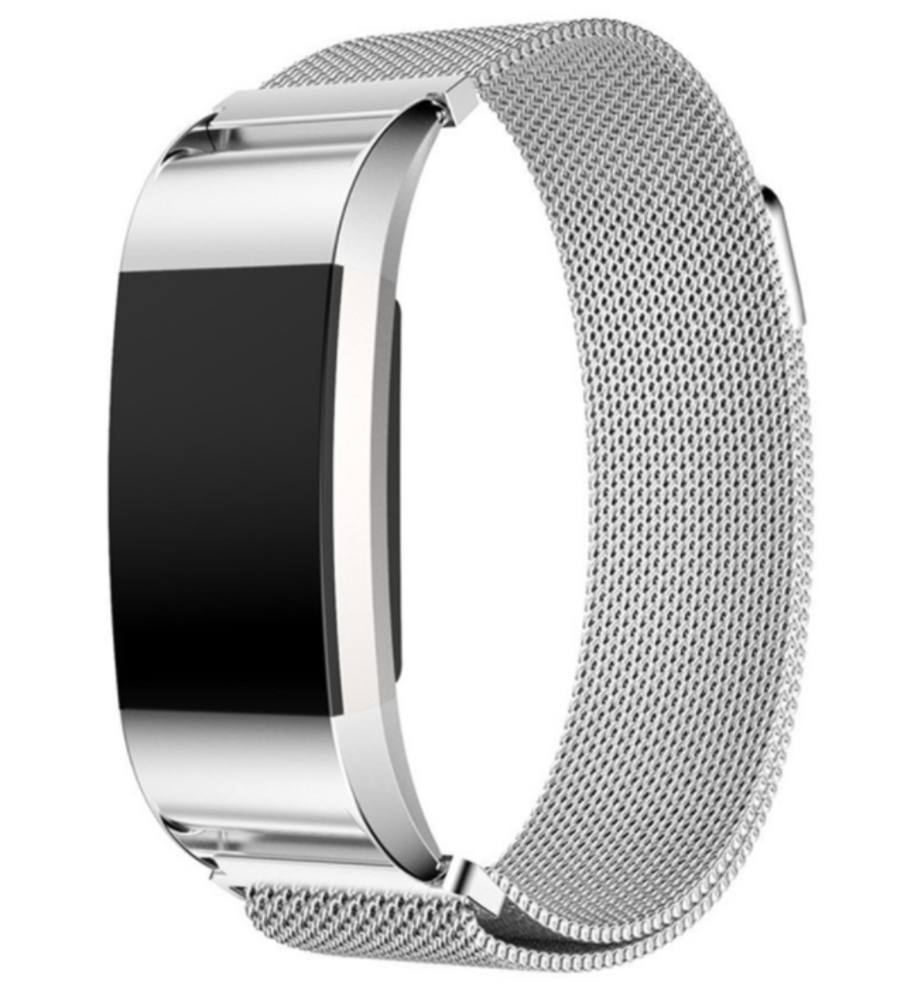 Strap-it Strap-it Bracelet Milanais Fitbit Charge 2 (argent)
