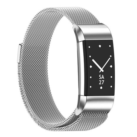 Strap-it Strap-it Bracelet Milanais Fitbit Charge 2 (argent)