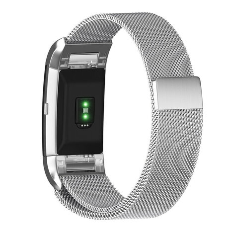 Strap-it Strap-it Bracelet Milanais Fitbit Charge 2 (argent)