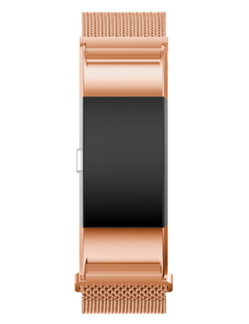 Strap-it Strap-it Bracelet Milanais Fitbit Charge 2 (or rose) Strap-it Strap-it Bracelet Milanais Fitbit Charge 2 (or rose)