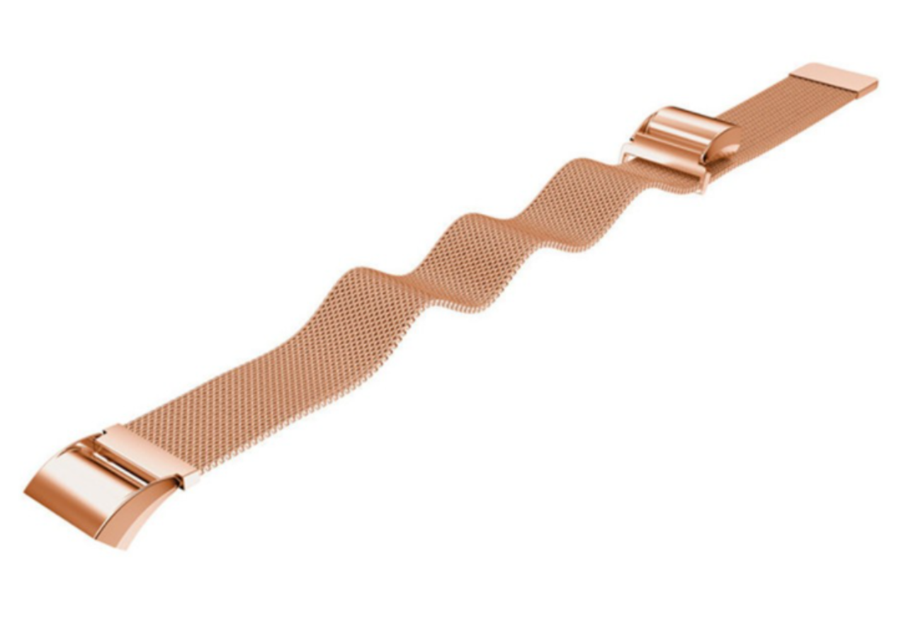Strap-it Strap-it Bracelet Milanais Fitbit Charge 2 (or rose) Strap-it Strap-it Bracelet Milanais Fitbit Charge 2 (or rose)