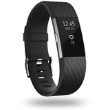 Strap-it Bracelet silicone diamant Fitbit Charge 2 (noir)