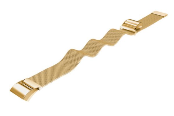 Strap-it Strap-it Bracelet Milanais Fitbit Charge 2 (or)