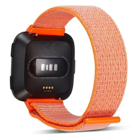 Strap-it Strap-it Bracelet nylon Fitbit Versa (orange)