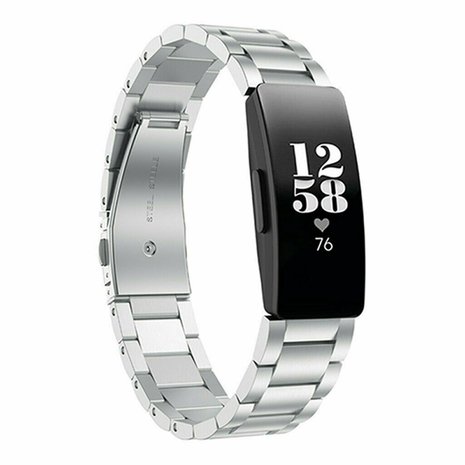 Strap-it Strap-it Bracelet acier Fitbit Inspire (argent)