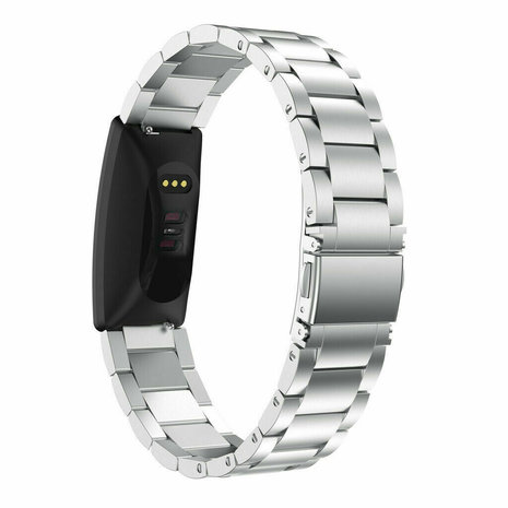 Strap-it Strap-it Bracelet acier Fitbit Inspire (argent)