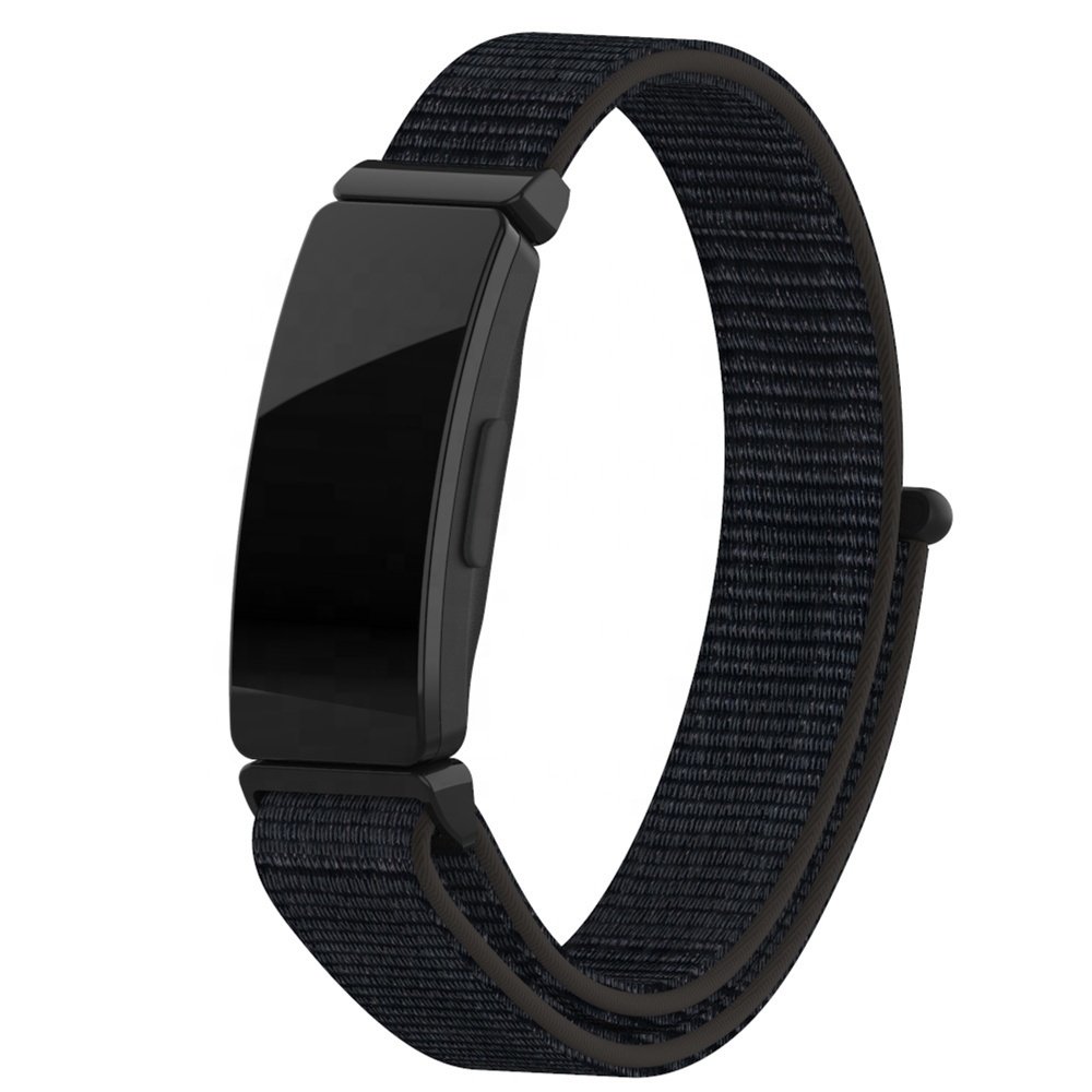 Strap-it Strap-it Bracelet nylon Fitbit Inspire (noir)