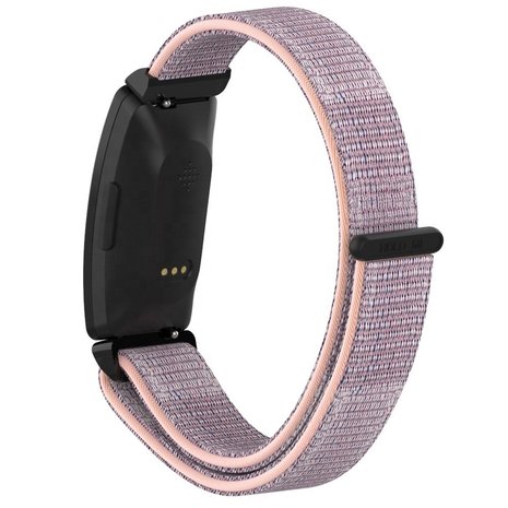 Strap-it Strap-it Bracelet nylon Fitbit Inspire (rose)