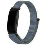 Strap-it Bracelet nylon Fitbit Inspire (vert-gris)