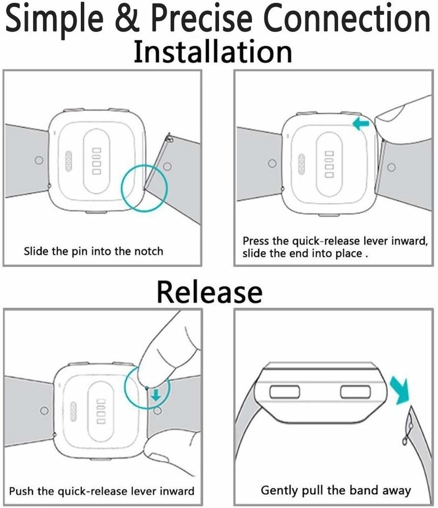 Strap-it Strap-it Bracelet silicone Fitbit Versa (violet foncé)