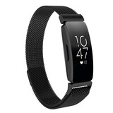 Strap-it Bracelet Milanais Fitbit Inspire (noir) Strap-it Bracelet Milanais Fitbit Inspire (noir)
