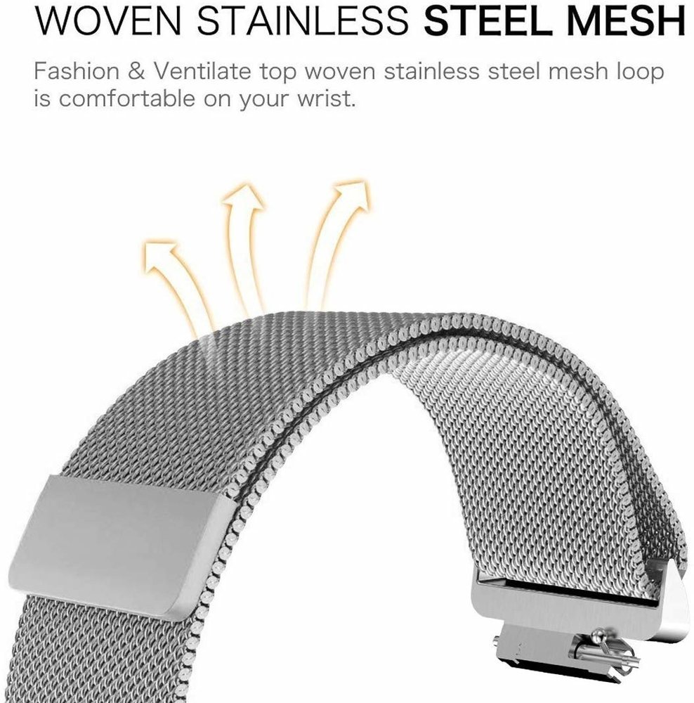 Strap-it Strap-it Bracelet Milanais Fitbit Inspire (argent) Strap-it Strap-it Bracelet Milanais Fitbit Inspire (argent)