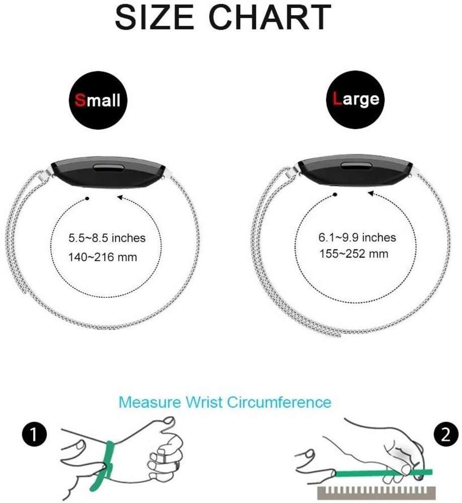 Strap-it Strap-it Bracelet Milanais Fitbit Inspire (argent) Strap-it Strap-it Bracelet Milanais Fitbit Inspire (argent)
