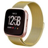 Strap-it Bracelet Milanais Fitbit Versa (or)