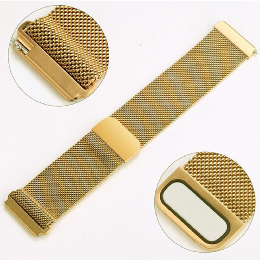Strap-it Strap-it Bracelet Milanais Fitbit Versa (or)