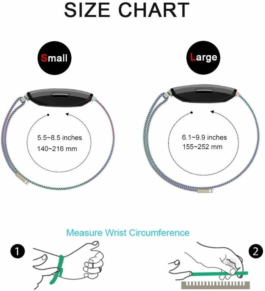 Strap-it Strap-it Bracelet Milanais Fitbit Inspire (arc-en-ciel) Strap-it Strap-it Bracelet Milanais Fitbit Inspire (arc-en-ciel)