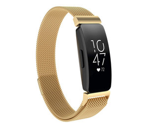 Strap-it Bracelet Milanais Fitbit Inspire (or)