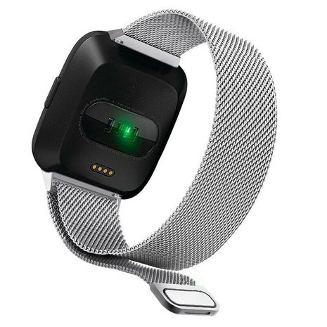 Strap-it Strap-it Bracelet Milanais Fitbit Versa (argent)