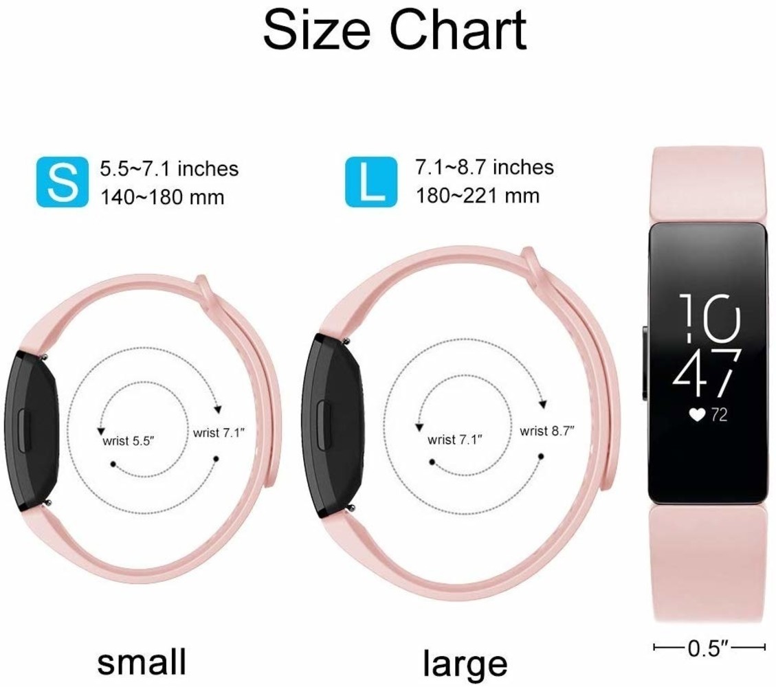 Strap-it Strap-it Bracelet silicone Fitbit Inspire (rose)