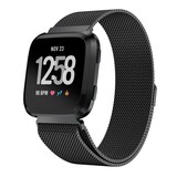 Strap-it Bracelet Milanais Fitbit Versa (noir)