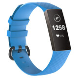 Strap-it Bracelet silicone Fitbit Charge 3 (bleu clair)