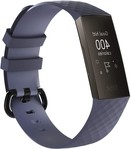 Strap-it Strap-it Bracelet silicone Fitbit Charge 3 (gris bleu)