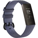 Strap-it Bracelet silicone Fitbit Charge 3 (gris bleu)