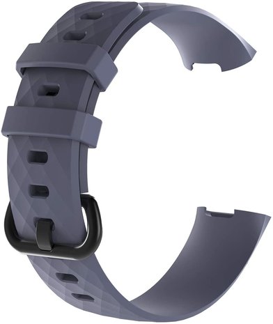 Strap-it Strap-it Bracelet silicone Fitbit Charge 3 (gris bleu)