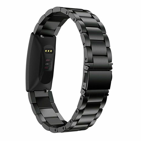Strap-it Strap-it Bracelet acier Fitbit Inspire (noir)